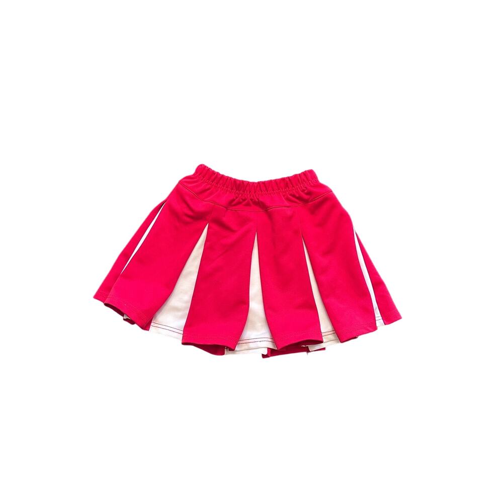 Alleson Athletic Cheer Skirt Red & White Pleated EUC